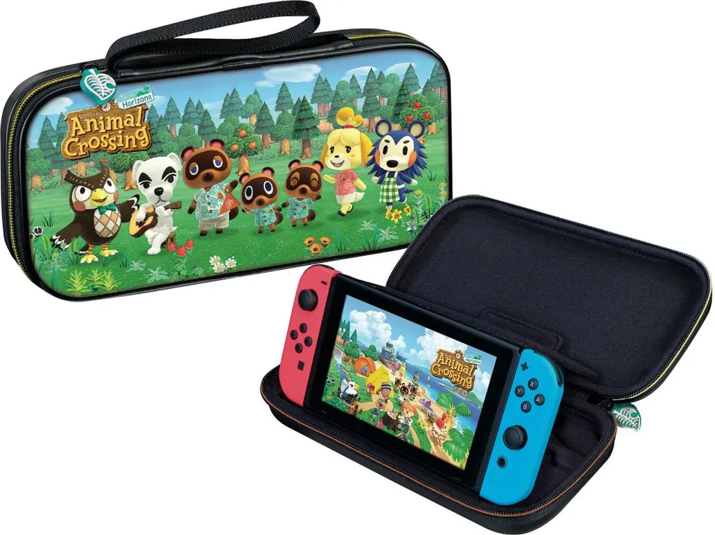 Etui de Transport Switch OLED Animal Crossing avec Support de Jeu Intégré - 3