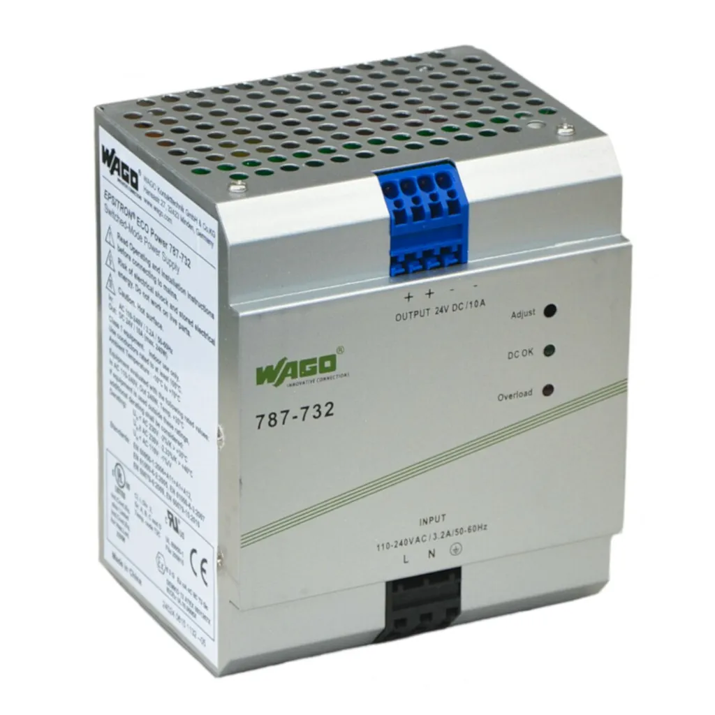 Alimentation 24V 10A pour Automatisme Industriel - Rail DIN 787-732