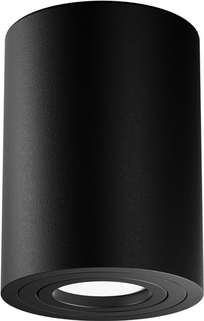 Maytoni Atom Deckenleuchte, schwarz, 1-flammig, dimmbar, GU10, Aluminium