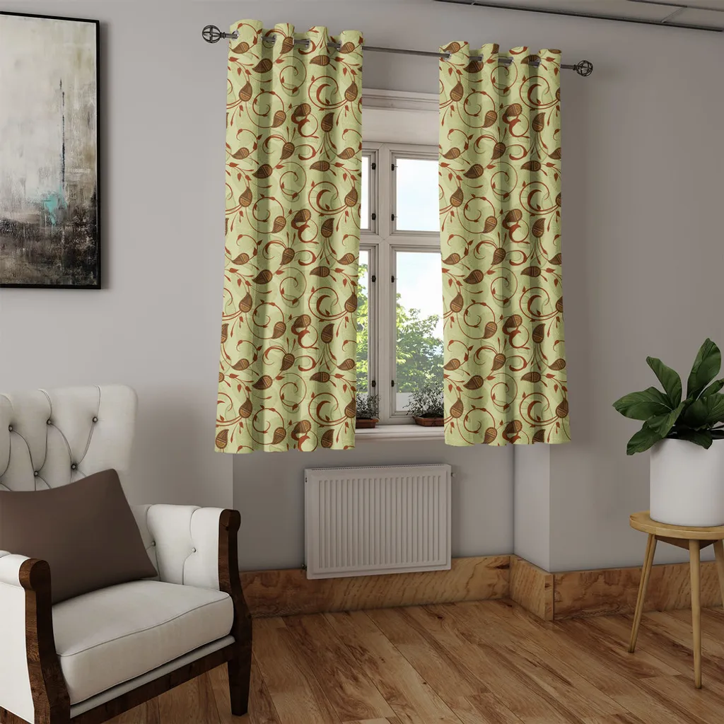 Rideau occultant décoratif vert clair pour masquer vis-à-vis 280x175cm - 3