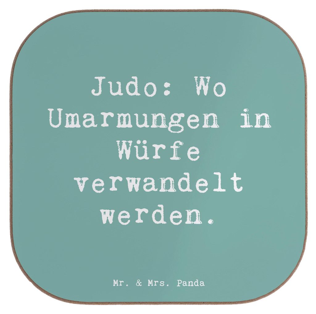 Mr. & Mrs. Panda Tischuntersetzer Judo Umarmungen - Produktbild 