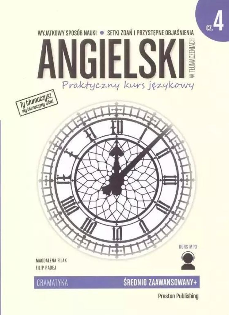 Angielski W Tłumaczeniach. Gramatyka 4. Poziom B2 + Cd Wyd. 2019
