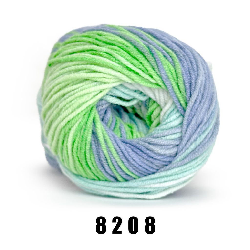 YarnArt Jeans Crazy 8208 grün-blau-Töne Produktbild 