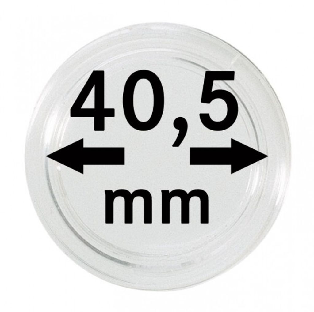Lindner 2250405P Münzkapseln 40,5 mm-10er-Packung Produktbild 