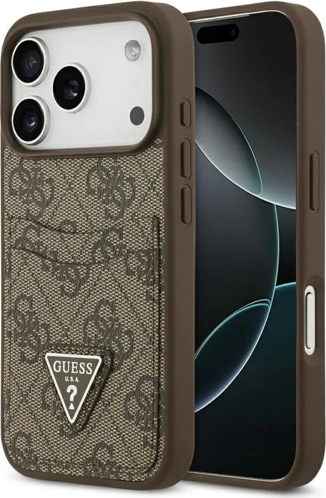 Custodia Guess per iPhone 17 Pro 4G Marrone - Doppia Scheda e Logo