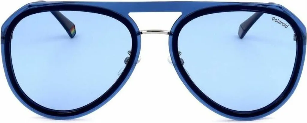 Polaroid Pld 6151_G_S Bleu - Lunettes en Métal Bleu avec Verres Polarisés