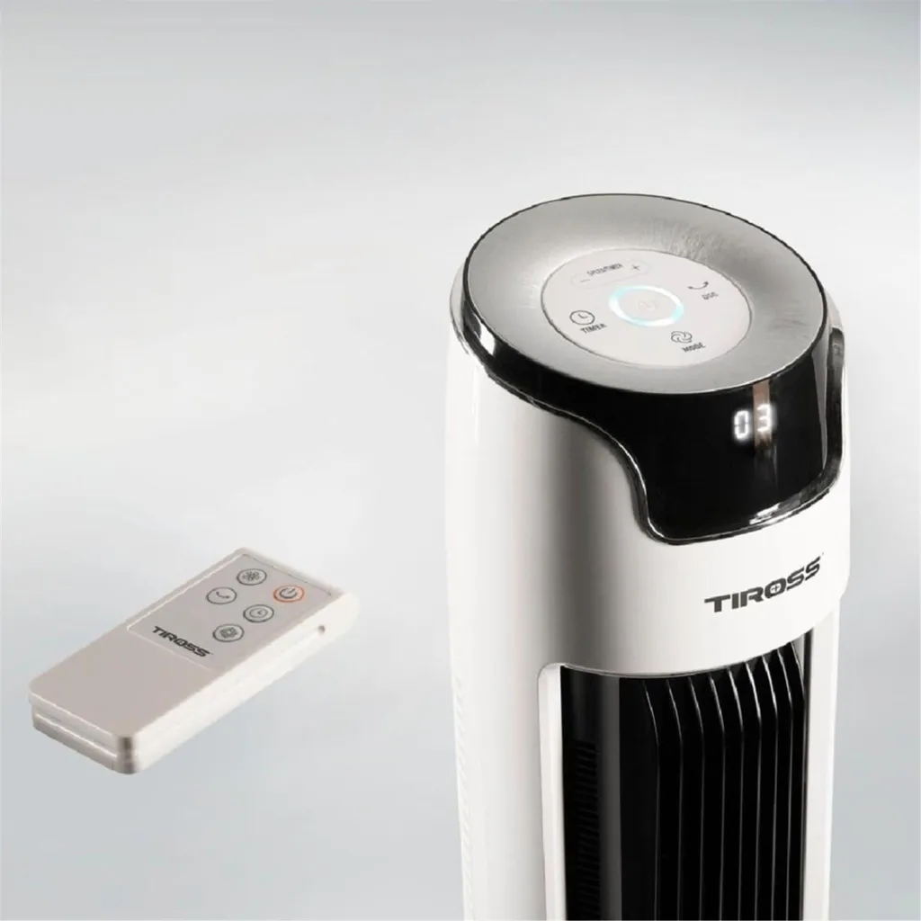 Ventilateur colonne 45W idéal pour dormir : Silencieux avec commande