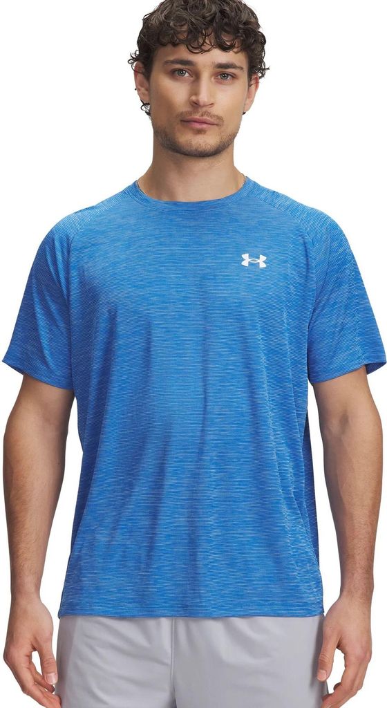 Under Armour Ua Tech Textured Ss Blue Atlantis Blue Atlantis 3Xl