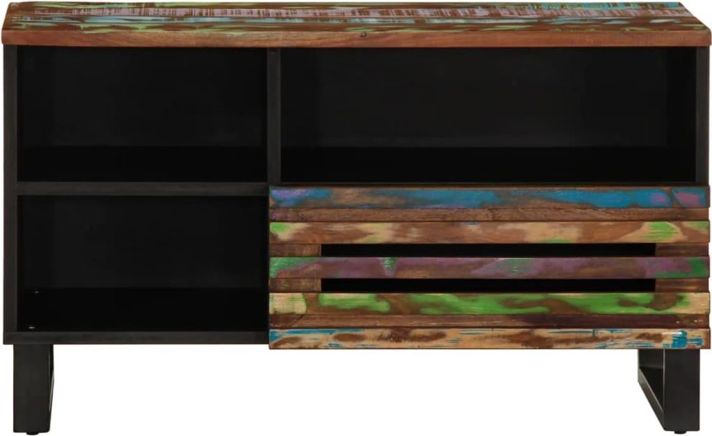 vidaXL TV-Schrank 80x34x46 cm Massivholz Akazie