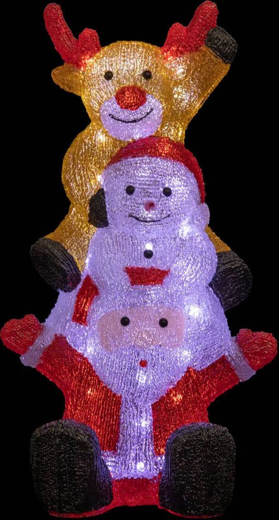 Ozdoba świetlna zewnętrzna, świąteczne postacie, 60 LED Zdjęcie produktu 