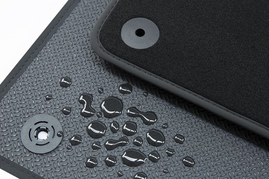 Allwetter Fußmatten passend für Mercedes-Benz CLA, Typ X118 Kombi ab Bj. 2019-, Naht:Schwarz