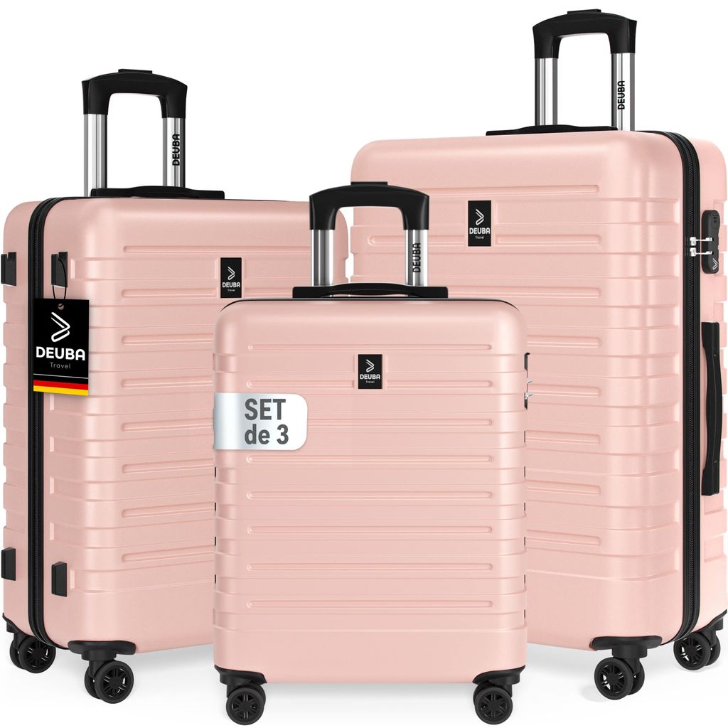 DEUBA® Set de 3x Valises Rigides M, L, XL - Bagage Cabine, Image du produit 
