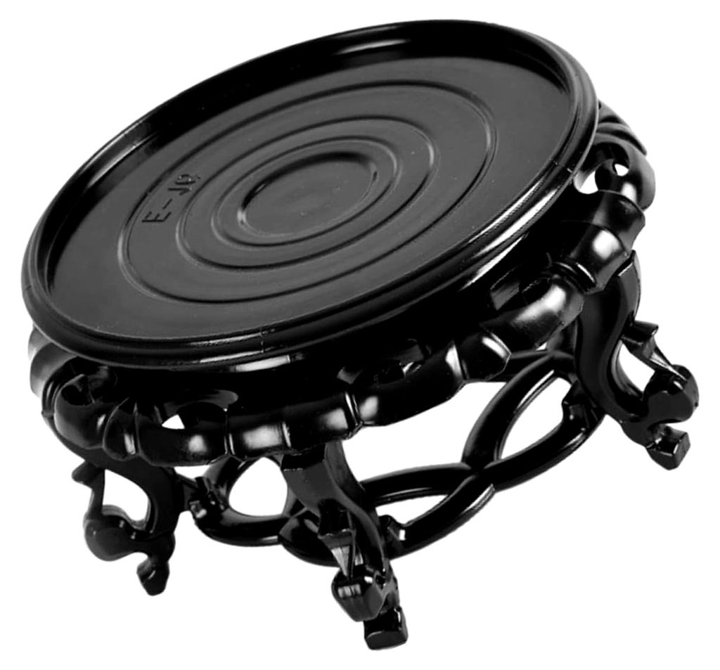 Sockel aus Kunstharz für Fischglas und Pflanzen, rund 18 cm, bruchfester Halter für Aquarium und Blumentöpfe im Wohnzimmer und Büro