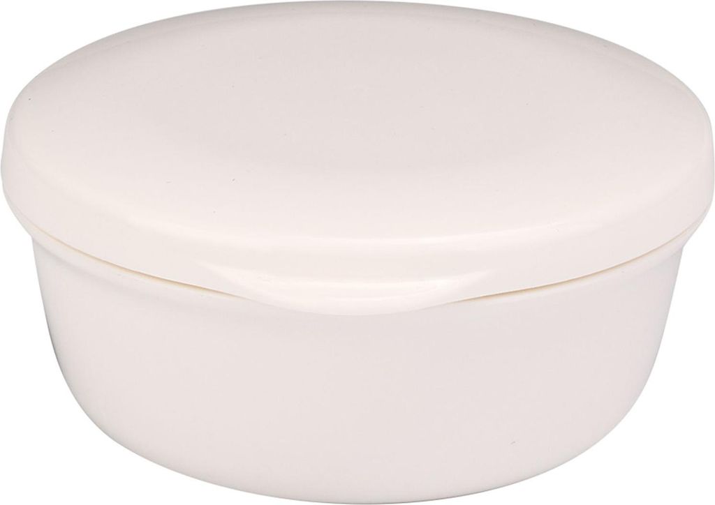 Kompakte runde Form Seifenkiste Case Dish Container Halter mit Abtropfplatte Abdeckung für Reisen