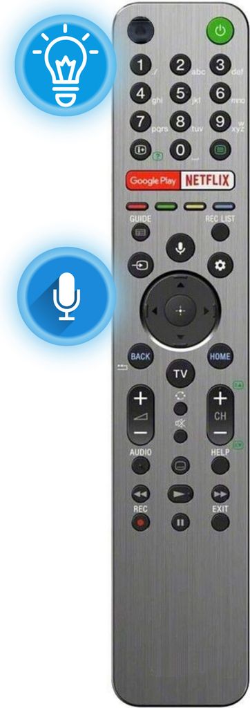 Ersatz Sony TV Fernbedienung KD-49XH8599