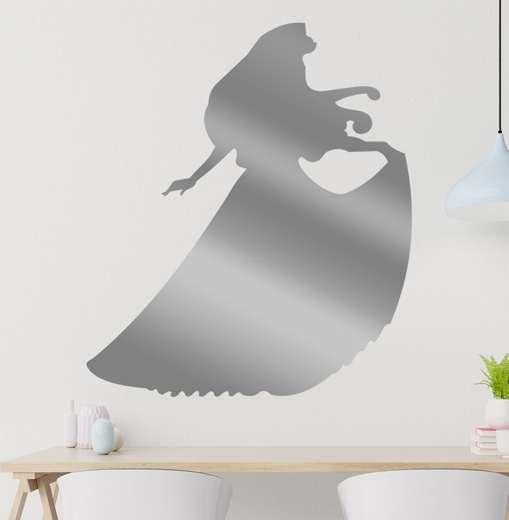 Prinzessin Wandtattoo in 6 Größen - Wandaufkleber Wall Sticker - Dekoration, Küche, Wohnzimmer, Schlafzimmer, Badezimmer