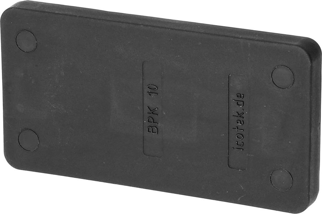 icotek Blindplatte für Ausbruch 10B Montageausschnitt 65,0mm x 36,0mm - 1 Stück