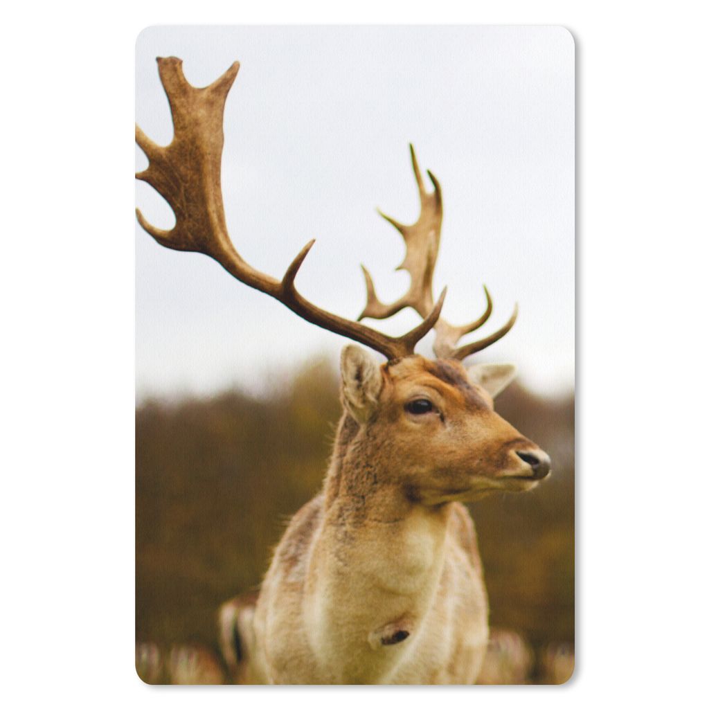 MuchoWow Mauspad Mousepad Damhirsch - Wald - Herde - Tiere - Natur 40x60 cm - Mousepads - Maus Mat - Pad - Mausunterlage - Schreibtisch Accesoire