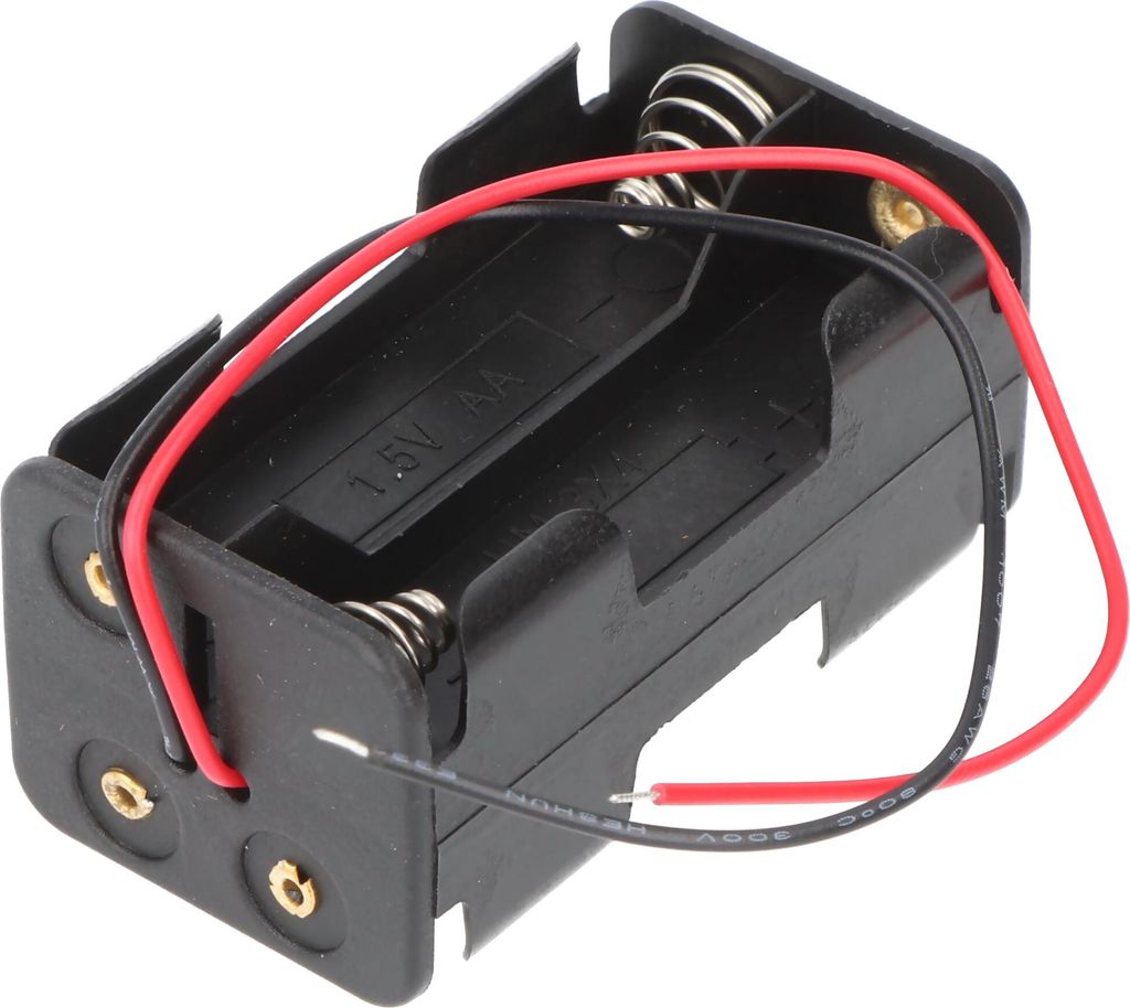 Batteriehalter für 4x Mignon AA 2/2 mit 150mm Anschlusskabel