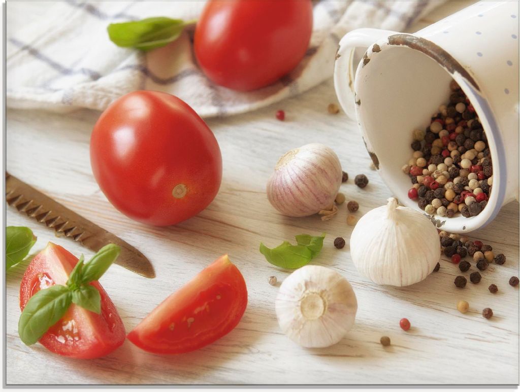 ARTland Glasbild Frische Küche Größe: 60x45 cm