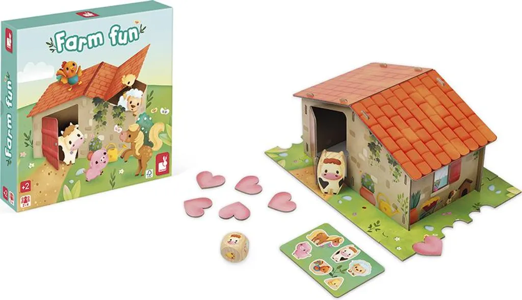 Ferme Janod en bois : le jeu éducatif sans plastique pour petits curieux