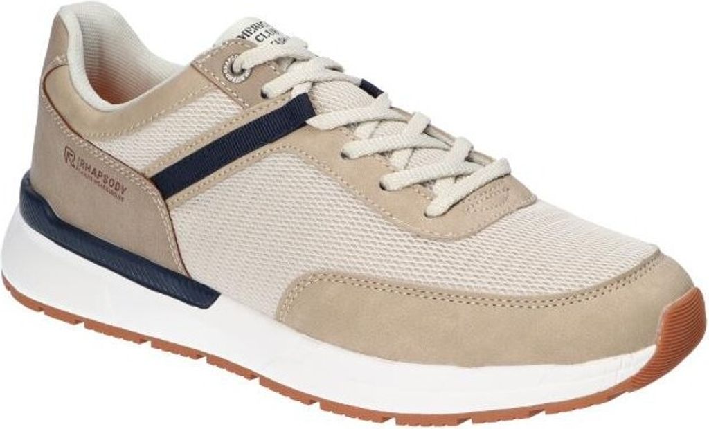 AMERICAN CLUB RH137/24 Sneaker für Herren, Sportschuhe, Schuheinlage "MEMORY FOAM SYSTEM" Beige 44