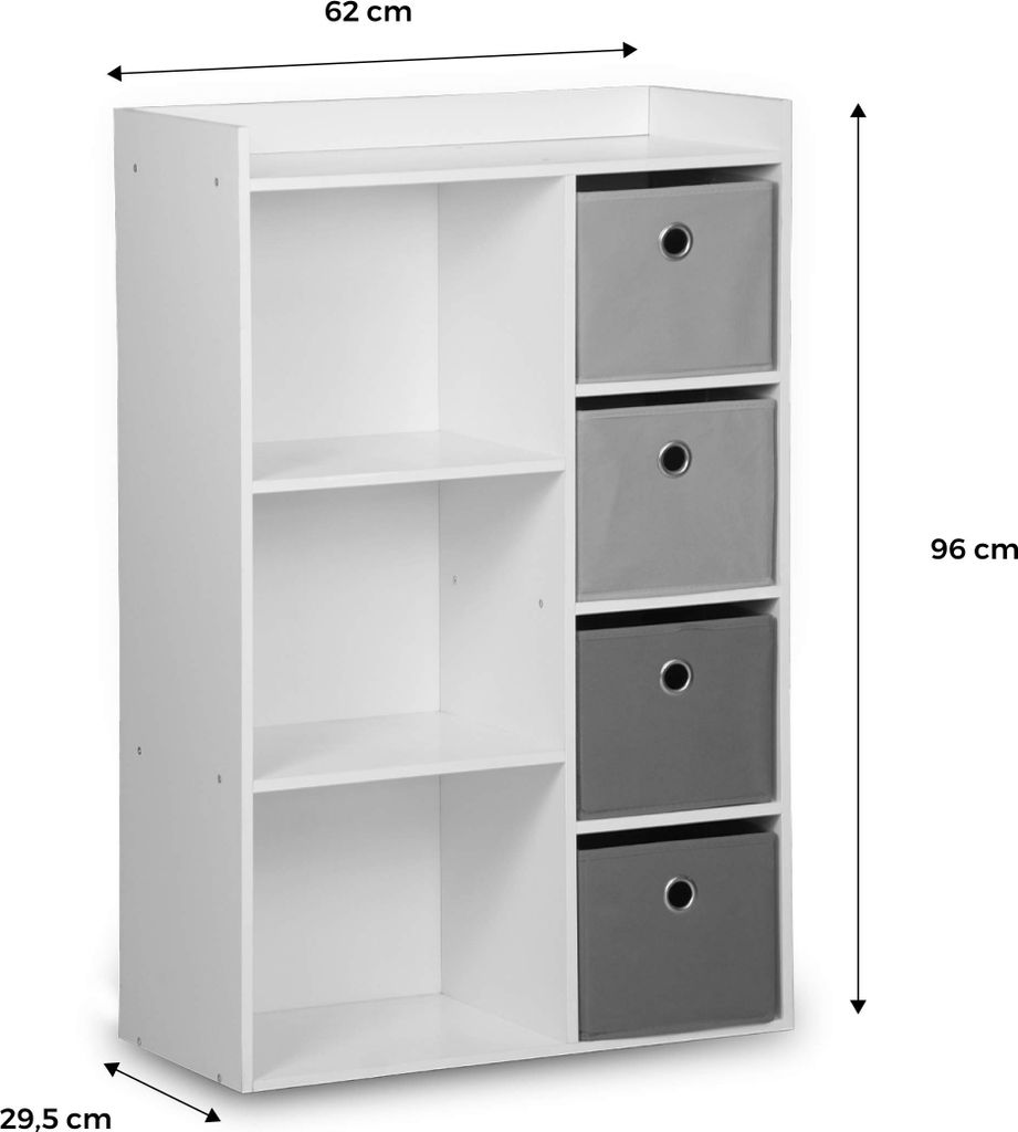 sweeek - Kinderschrank in weiß - Rosa Produktbild 8