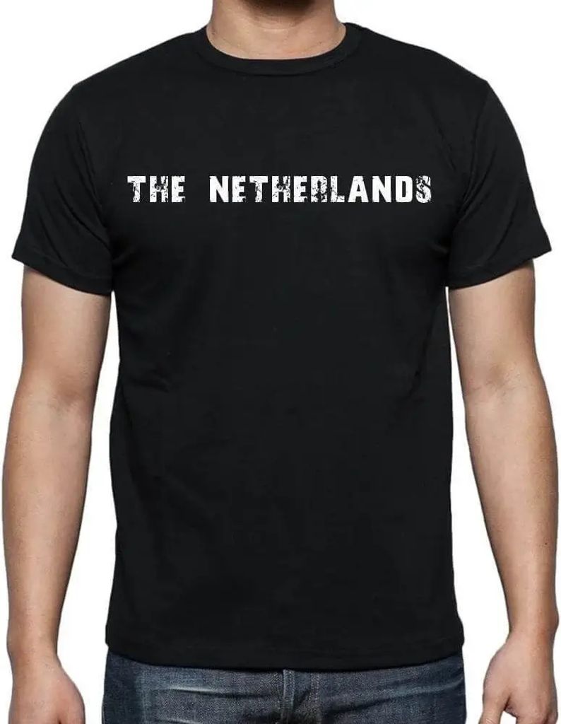 Herren Grafik T-Shirt Die niederlande – The Netherlands – Öko-Verantwortlich Vintage Jahrgang Kurzarm Lustige Druck Geburtstag Geschenk Mann