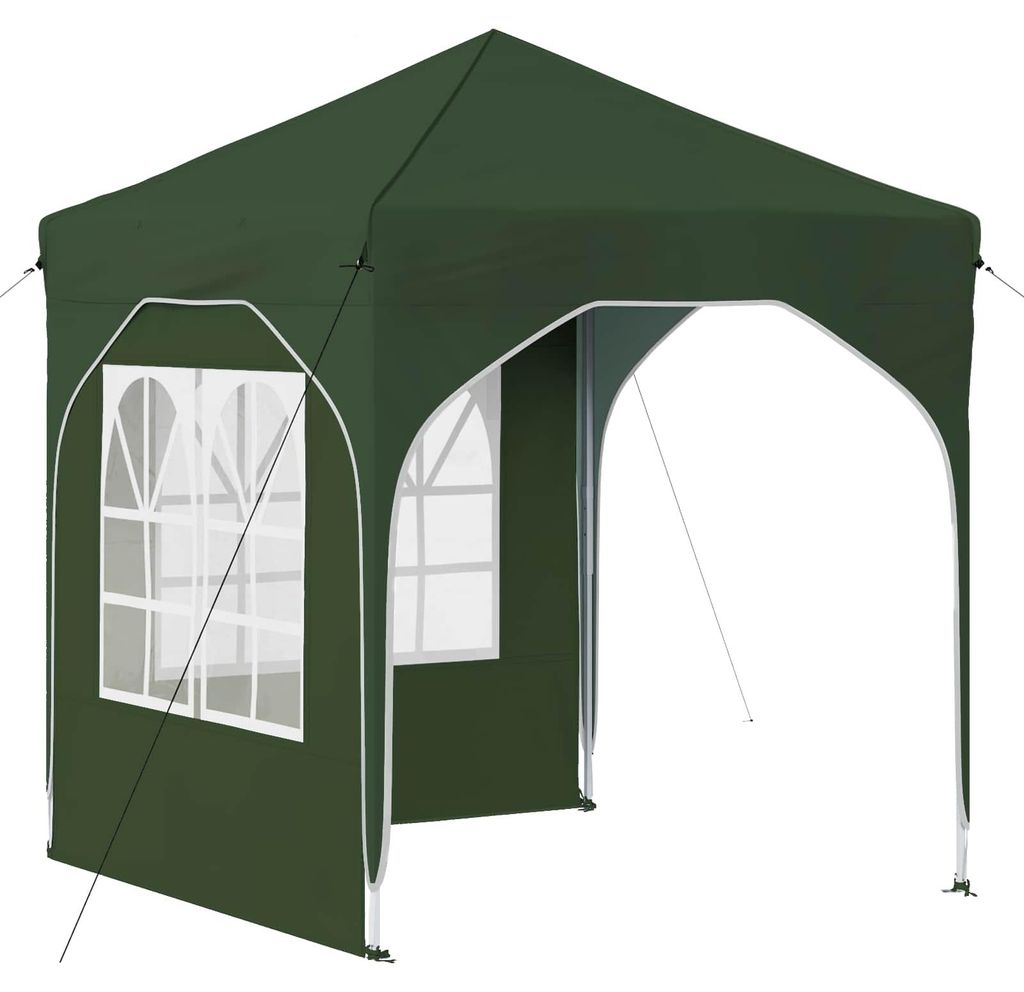 “2026 Modern“ Grün Pop-up Partyzelt 192 x 192 x 245 cm Grün - Designermöbel 84802 - Pavillons & Partyzelte