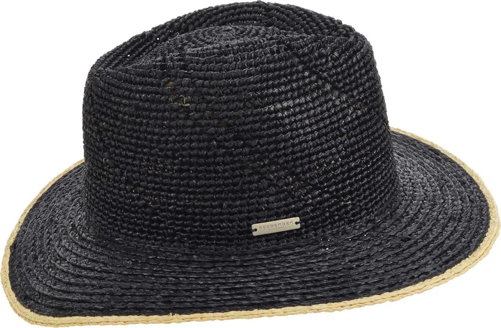 Chapeau de soleil Traveller en raphia pour homme et femme Seeberger