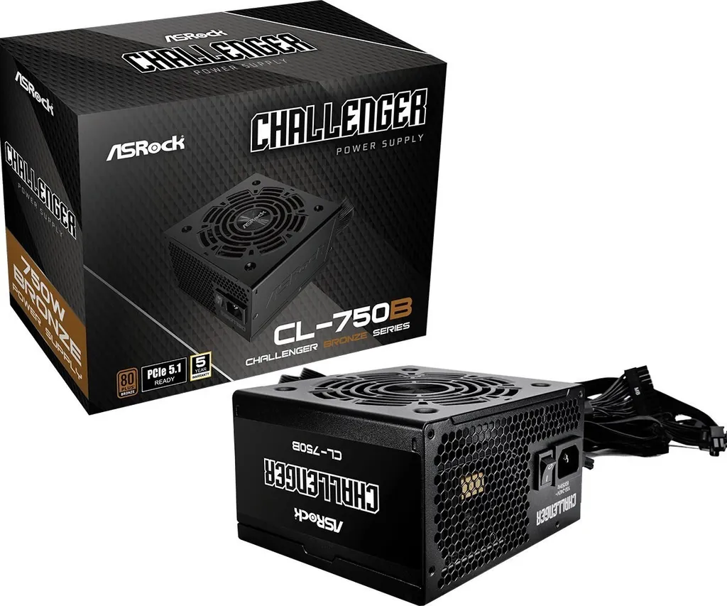 ASRock CL-750B 750W 80+ Bronze - Alimentatore Desktop Gaming ATX