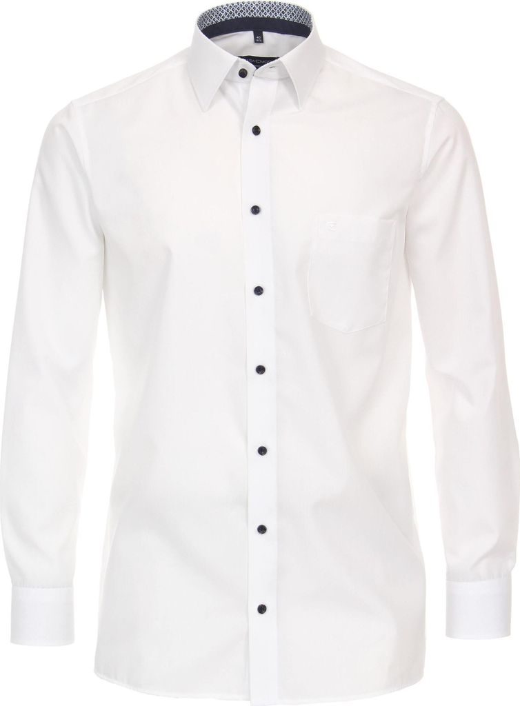 CASAMODA Herren Businesshemd Langarm Kent Comfort-Fit Weiß 42