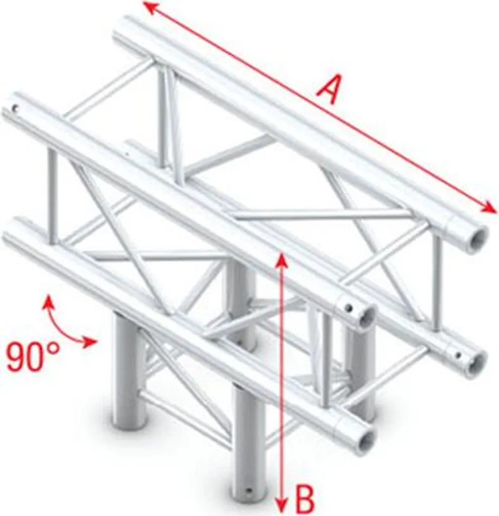 Connecteur T-Cross 3 Voies Milos Pro-30 QTU35 pour Structure Stable 71cm