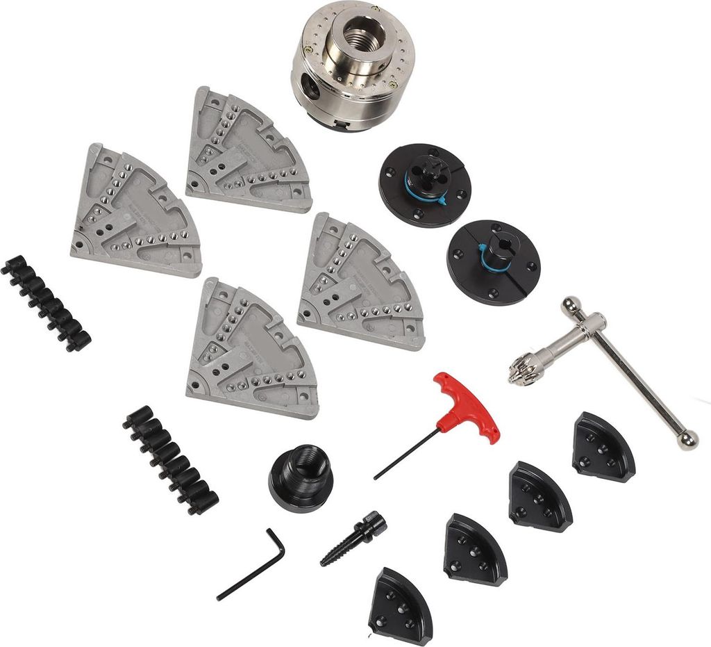 Drehfutter 3,75 Zoll, 1 Zoll x 8 Gewindegänge pro Zoll, 4-Backen-Drehfutter aus legiertem Stahl für Holzbearbeitungsmaschinen, geeignet für Schl...
