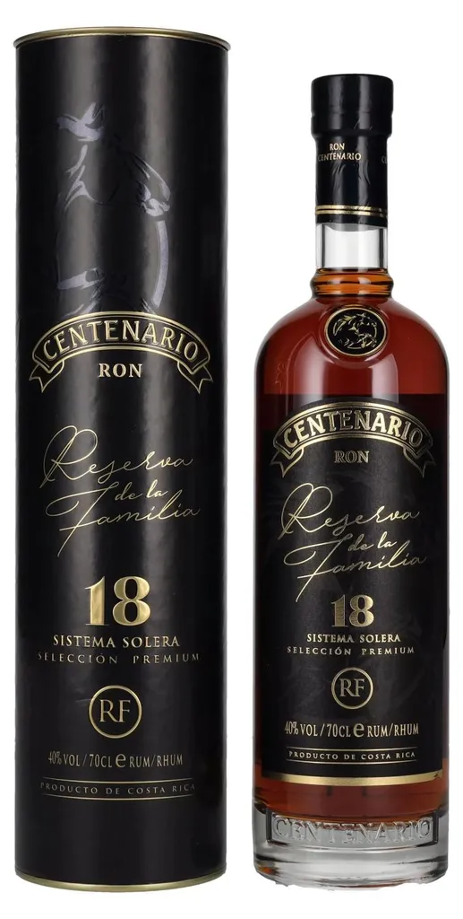 Ron Centenario 18 Reserva de la Familia Rhum Solera 40% Boîte Cadeau