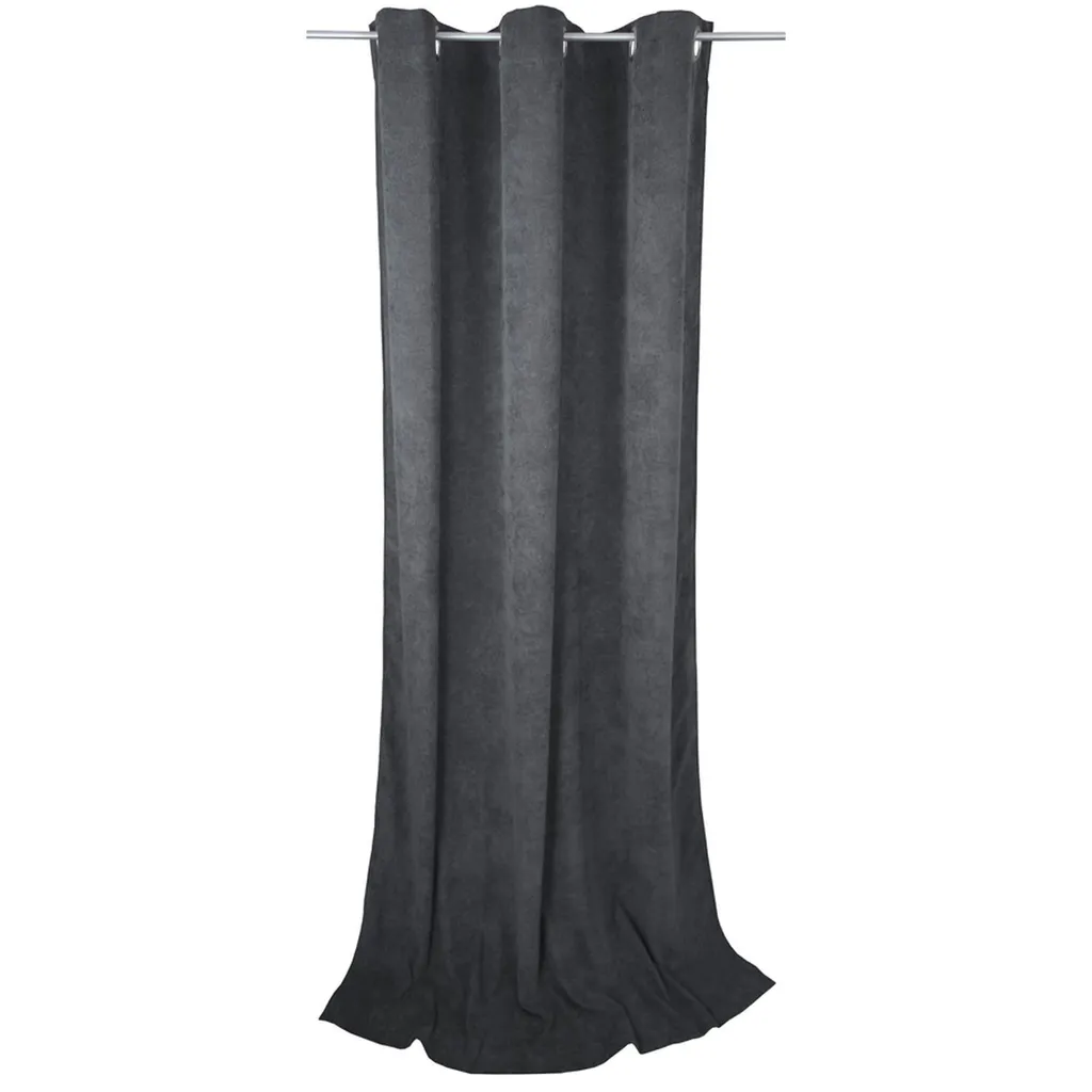 TOM TAILOR Tenda ad occhielli coprente CASUAL CORD antracite 140 x 245 cm