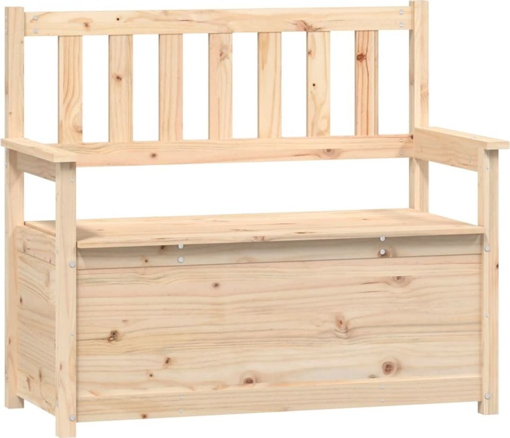 vidaXL Banc 112,5x51,5x96,5 cm Pin massif Image du produit 