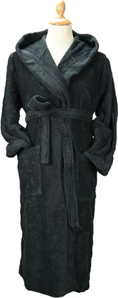 A&R 027.50 | Robezz® Accappatoio organico in Cotonelogico - Colore: Nero - Taglia: XS