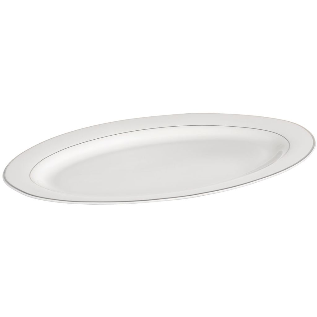 AMBITION Aura Silver 35,5 x 25 cm - Porcelánový talíř / Obrázek produktu 