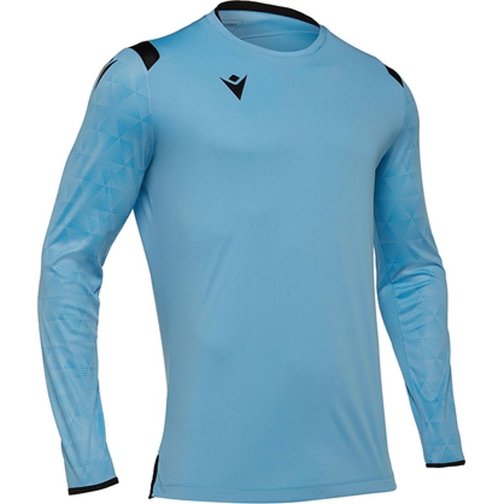 Macron Aquarius Tw-Trikot Langarm Herren - Hellblau / Schwarz | Größe: L