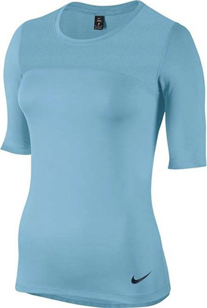 Nike Pro Hypercool Top 832054-432 T-Shirt für Damen, Blau Grösse: XS