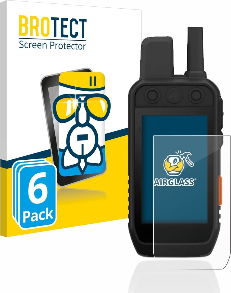 6x BROTECT Schutzglas für Garmin Alpha 200 / 200i / 300 / 300i K Schutzfolie Panzer Folie Glas Display Schutz klar