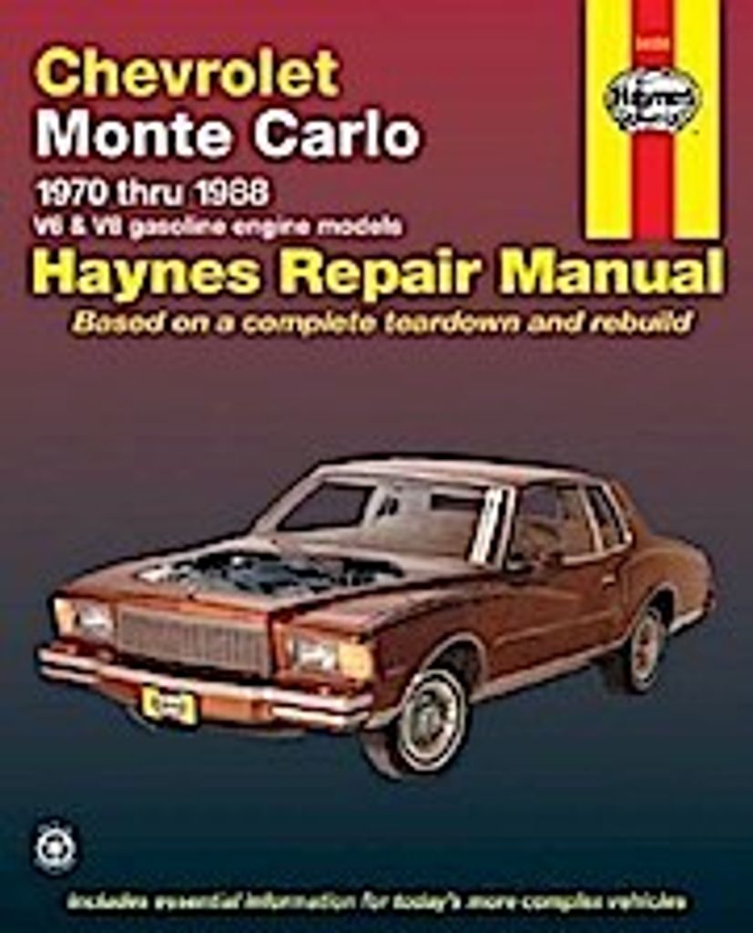 Chevrolet Monte Carlo 1970-88 Obrázek produktu 