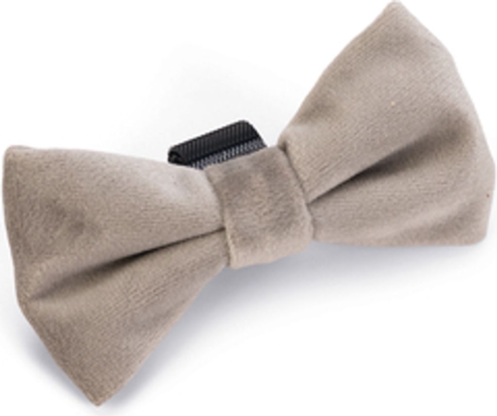 Designed by Lotte Fliege Zaza - Hundehalsband - Velvet - Grau - 9x5x1