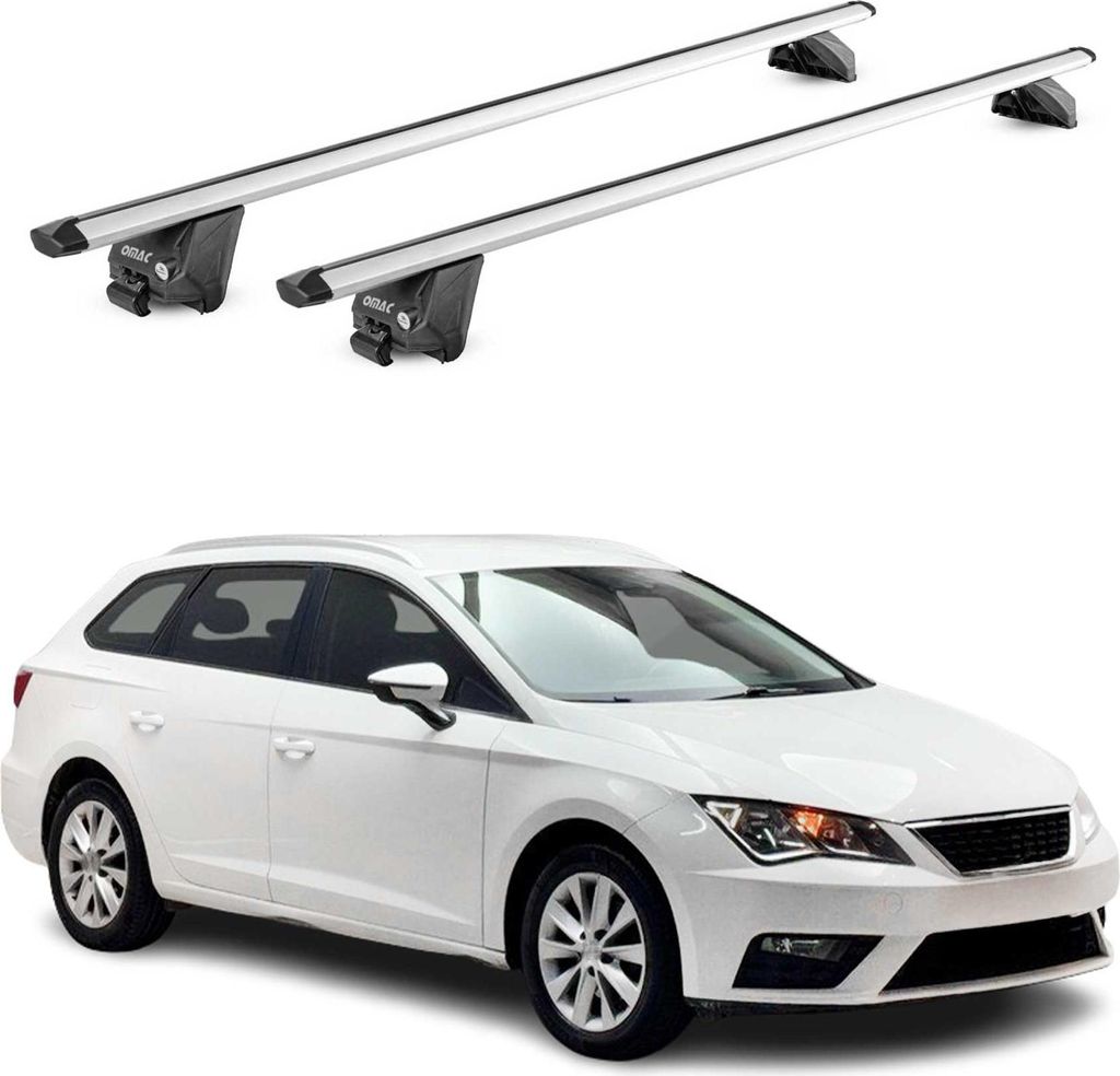 Barres de toit transversales pour Seat Leon SW 2014-2025 Image du produit 