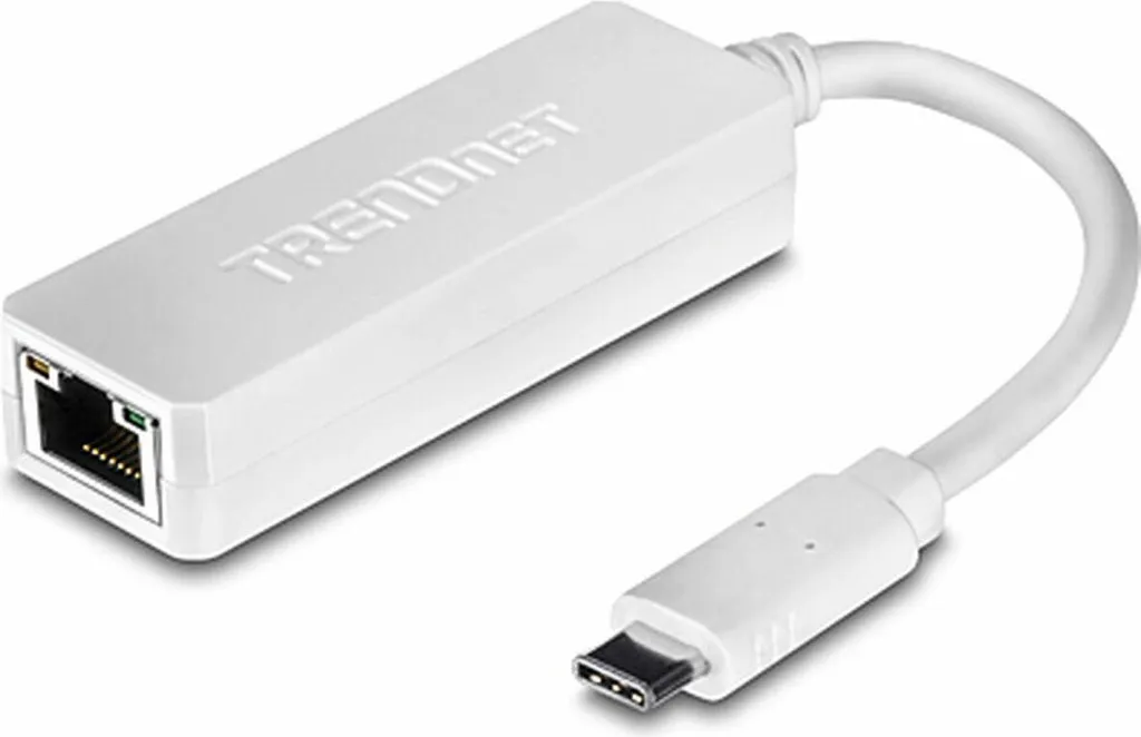 Adattatore di Rete USB-C a RJ45 TRENDnet TUC-ETG Bianco Elegante