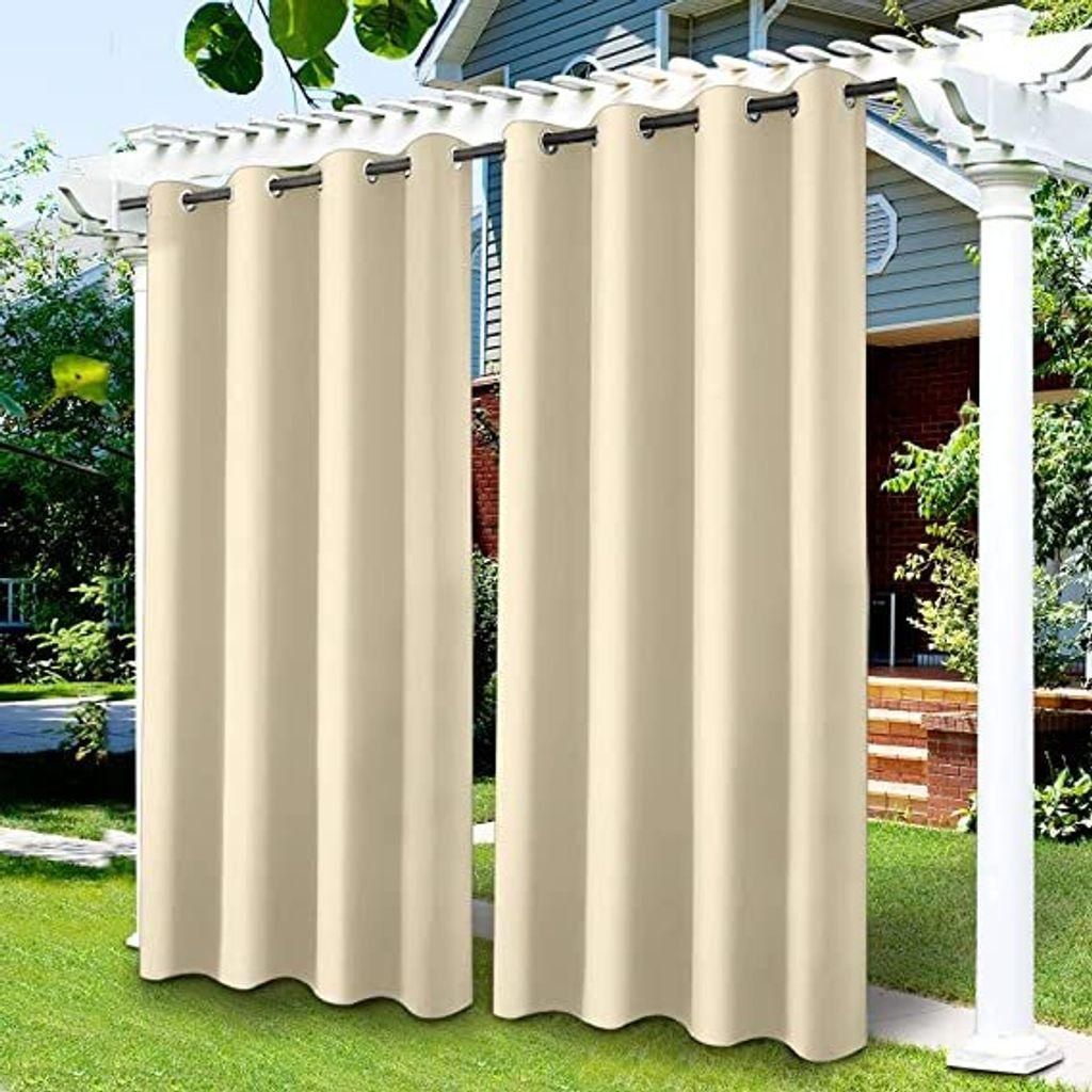 Außen Vorhang Wasserdicht Sonnenschutz Gardine Outdoor Produktbild 