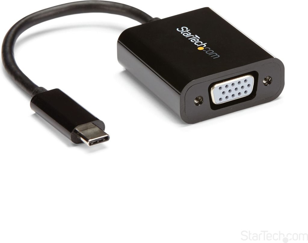 StarTech.com USB-C zu VGA Adapter CDP2VGA Schwarz 1080p USB 3.1 Video Converter