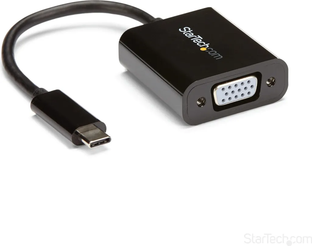 StarTech.com Adaptateur USB-C vers VGA - Convertisseur Vidéo Type-C Noir