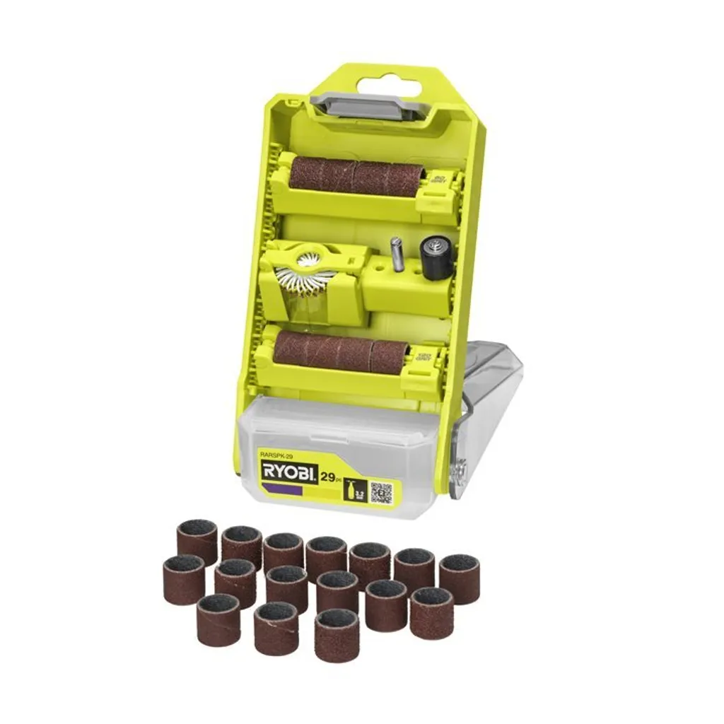 Ryobi Boîte RARSPK-29: 29 Ponceuses Polisseuses Haute Performance